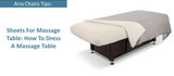 Massage Table Sheets: How to Dress?