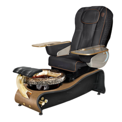 Gulfstream LA MARAVILLA Pedicure Chair chocolate with dark cherry