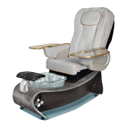 Gulfstream LAVENDER 3 Cherry Wood Pedicure Spa & Chair gray
