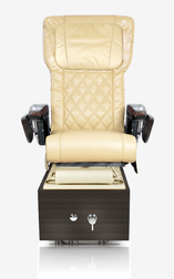 ANS Pedicure Chair, LEGATO Cream P20 chair with ebony base