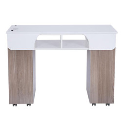 Mayakoba Manicure Table, SENECA, Single Light wood Mayakoba Manicure Table, SENECA, Single Light wood