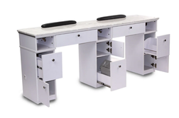 Mayakoba Manicure Nail Table, SONOMA, Double back view