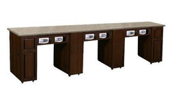 Deco Salon Manicure Table CANTERBURY (DBUV) Chocolate