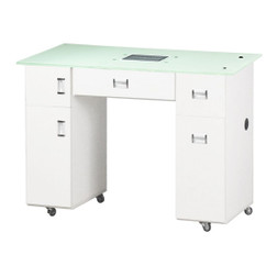 CANTERBURY Vented Manicure Table back view CANTERBURY Vented Manicure Table back view
