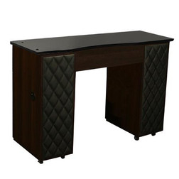 Deco Salon Manicure Table LE BEAU (B) Black on Chocolate
