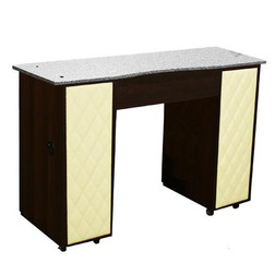 Deco Salon Manicure Table LE BEAU (B) Beige on Chocolate