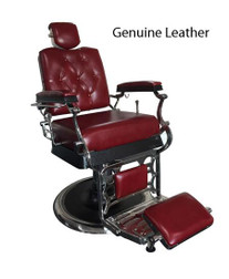 Deco Salon Furniture Barber Chair WELLINGTON, Red