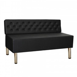Deco Salon Elizabeth Reception Seat - Black Deco Salon Elizabeth Reception Seat - Black