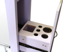 CRYSTALLI Large Mirror Styling Station drawer closeup