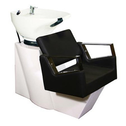 Deco Salon Furniture Shampoo Chair Station FIORE white with white bowl