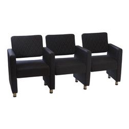 Deco Salon Furniture Reception Waiting Chair, LE BEAU - 3 seater Deco Salon Furniture Reception Waiting Chair, LE BEAU - 3 seater