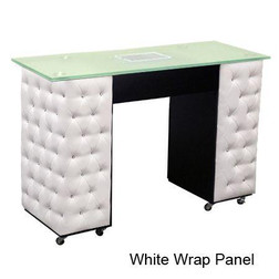 Deco Salon Manicure Table CRYSTALLI AUSSI  black with white