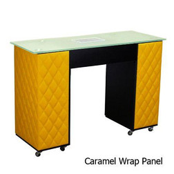 Deco Salon Manicure Table LE BEAU AUSSI Black with caramel panel
