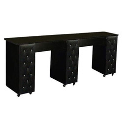 Deco Salon Manicure Table CRYSTALLI CB Double, Black