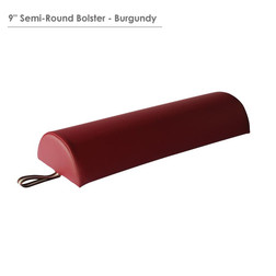 Master Massage Table Bolster, Half-Round, 9", Burgundy