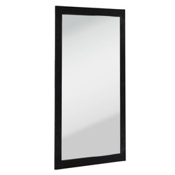 Deco Wall Mount Mirror, Voltaire, Distressed Black 