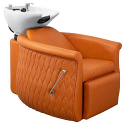Deco Shampoo Chair Backwash Station, Tiffany, Arancio Orange 