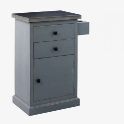 TARA Distressed Wood Hair Salon Station Side Cabinet, Gray TARA Distressed Wood Hair Salon Station Side Cabinet, Gray