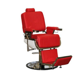 Deco Barber Chair, Roosevelt, Red