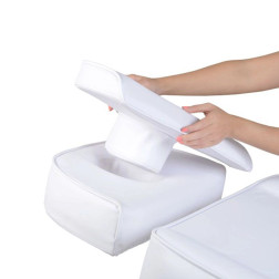 ANS Salon Furniture Facial Beauty Chair, 3 Motor, White, Removable Pillow 