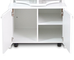 ANS Wooden Rotary Nail Polish & Gel Stand, Regis, Bottom Cabinet