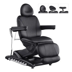 DIR Electric Tattoo Chair, APOLLO, Black, Easily Interchangeable Dual-Headrest Positions DIR Electric Tattoo Chair, APOLLO, Black, Easily Interchangeable Dual-Headrest Positions