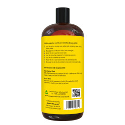 Seven Minerals Carrier Oil, Grapeseed Oil, 32 oz, Back View