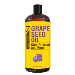 Seven Minerals Carrier Oil, Grapeseed Oil, 32 oz