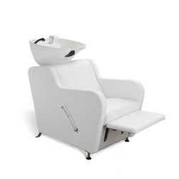 Berkeley Backwash Shampoo Station, STANLEY with leg rest up Berkeley Backwash Shampoo Station, STANLEY with leg rest up