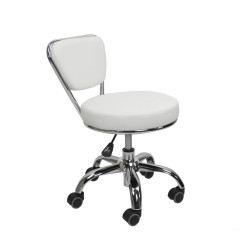 Mayakoba Pedicure Stool, Dayton, White  Mayakoba Pedicure Stool, Dayton, White
