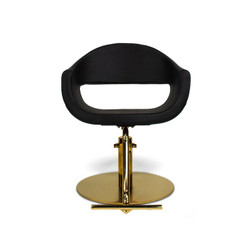 Berkeley Hair Styling Chair, MILLA, A58 Gold Pump, Black Front  Berkeley Hair Styling Chair, MILLA, A58 Gold Pump, Black Front