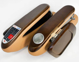 Gulfstream 9660 Armrest Set includes remote control and cupholder