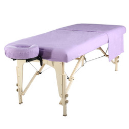 Master Massage Table Sheet Set, Flannel 3 Piece, 100% Cotton, Purple 
