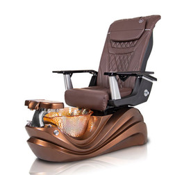 T-Spa Pedicure Chair, PHOENIX, Bronze with Chocolate Timeless Chair