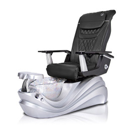 T-Spa Pedicure Chair, PHOENIX silver with black chair