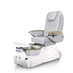 Harmony Pedicure Chair Spa with Truluck Massage Chair in cool gray