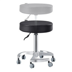 DIR Technician Stool, SERENE, Black, Height Adjustment