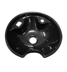 Deco Professional Ceramic Shampoo Bowl, ROSETTA, Black