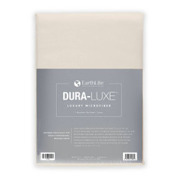 Earthlite DURA-LUXE Microfiber Sheet, Flat, Cream
