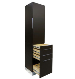 VITANI Styling Station Tower bottom drawers open
