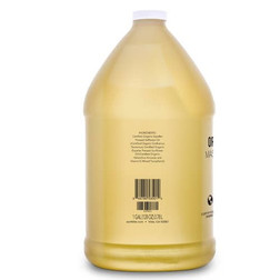 Earthlite Pure Organic Massage Oil - gallon back label