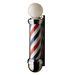 William Marvy Barber Pole No. 824 Two-Light, 10.5"W x 47"H    William Marvy Barber Pole No. 824 Two-Light, 10.5"W x 47"H