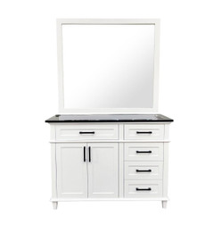 CHARLESTON 48" Vanity Salon Station, White CHARLESTON 48" Vanity Salon Station, White