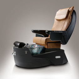 J&A Pedicure Spa Chair, PETRA G5 prestige gray base with mocha top