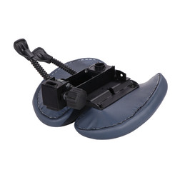 Master Massage Saddle Stool, BERKELEY, Royal Blue, Split Seat Back View 