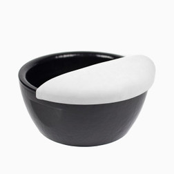 Signature Portable Resin Pedicure Bowl Padded Footrest, white on a bowl Signature Portable Resin Pedicure Bowl Padded Footrest, white on a bowl