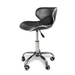 ANS Nail Salon Furniture Technician Chair, CRESCENT, Black