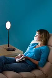 Daylight Co. Therapy Lamp, TRISUN, In Use