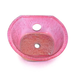 Kid's Pedicure Spa Replacement Peach Sink Overhead view