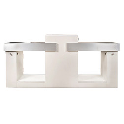 ANS Double Nail Bar, White/Brushed Aluminum ANS Double Nail Bar, White/Brushed Aluminum